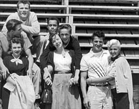 A Group Of 1950s Teens