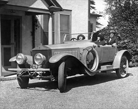 Mabel Normand In A Rolls Royce