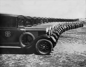 A Row Of Graham Automobiles
