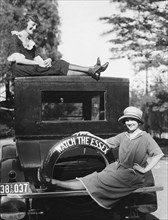 Two Women With Their Essex Car