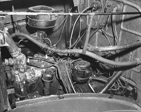Engine Compartment Of A Car