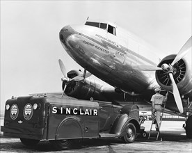 Fueling A DC-3 Airliner