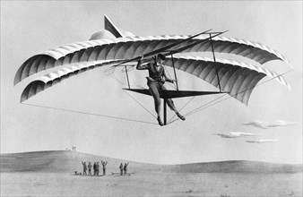 Man Gliding In 1883