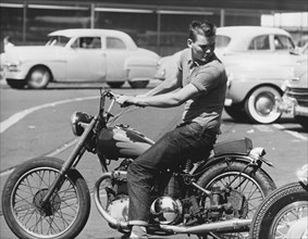 Man Riding A Motorcycle