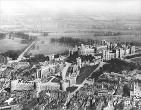 Aerial View Of Windsor Castle.