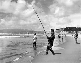 Surf Fishing At Ocean Beach