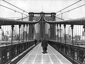 Walking On The Brooklyn Bridge