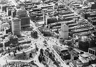 Aerial View Of Columbus Circle