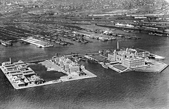 An Aerial View of Ellis Island