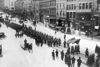 Troops Marching In Manhattan