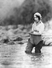 Movie Actress Trout Fishing