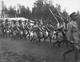 Abyssinian Troops Marching