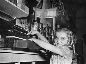 A Young Girl Working