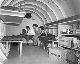 Family In A Bomb Shelter