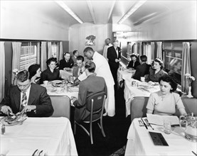 Passengers Dining On Train