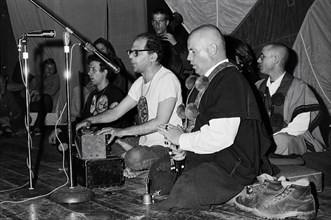 Ginsberg With Buddhist Monks