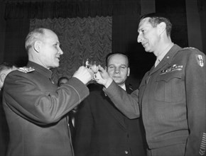 Marshall Koniev And Gen. Clark