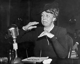 Eleanor Roosevelt At Hearing