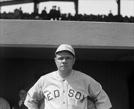 Babe Ruth In Red Sox Uniform