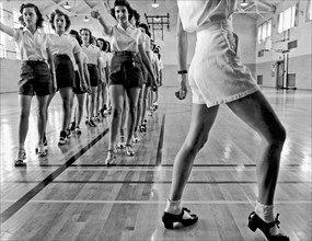 Girls In A Tap Dancing Class