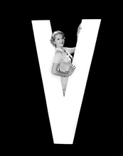 The Letter "V" And A Woman