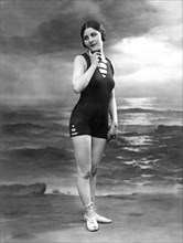 French Woman In A Bathing Suit