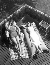 Two Women Sunbathing