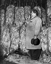New York, New York:  1962.
The manager of Curatolo Banana Corp. in Brooklyn standing in the