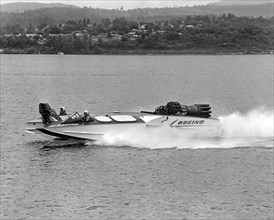 A jet powered speed boat made by Boeing