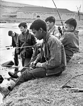 Teenage Boys Fishing