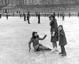 A Spill On The Ice In Central Park