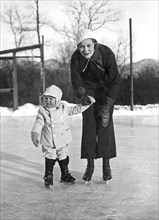 Mother & Daughter Ice Skating