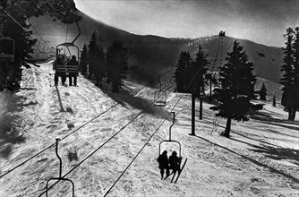 Ski Lifts At Squaw Valley In California