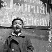 A Young Harlem Newsboy