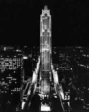 RCA Building At Night In NYC