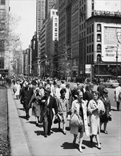 Pedestrians In New York