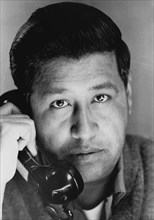 Cesar Chavez On The Phone