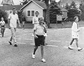 President Kennedy And Children