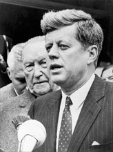 Kennedy With Konrad Adenauer