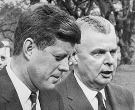 Kennedy And Diefenbaker Talk