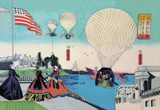 American Hot Air Balloons Take Flight 1867