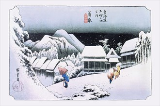 Night Snow at Kambara (Kambara Yoru No Yuki)