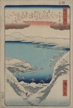 Evening snow at Hira (Hira no bosetsu) 1857