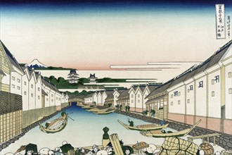 Nihonbashi Bridge in Edo 1830