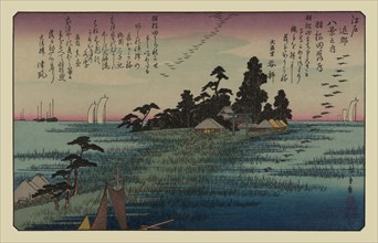 Descending geese at Haneda 1838