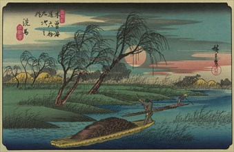 Sampans on the Ohta River 1838