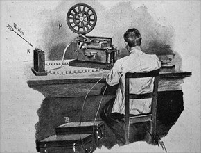 Telegraphy receiving station