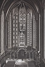 Paris, interior of la sainte chapelle