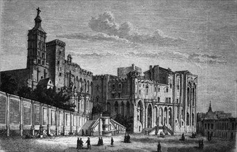 The papal palace in avignon
