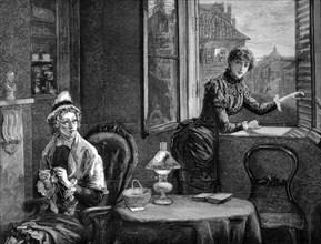 Women in the sewing room